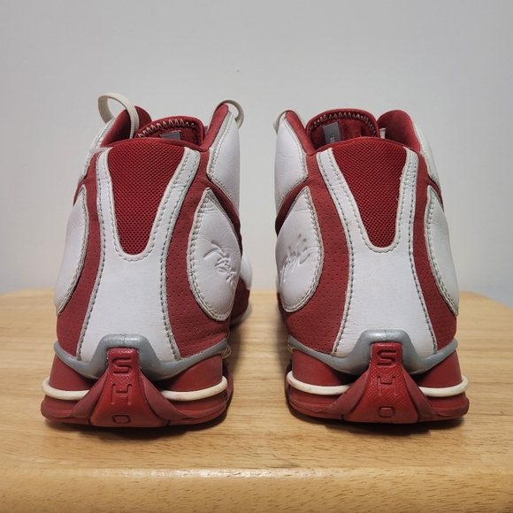 NIKE Shox Slam Zoom Air Elite Mens Basketball White Red 324826-161 Size 11 main image 4